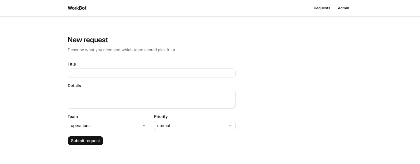 The intake form