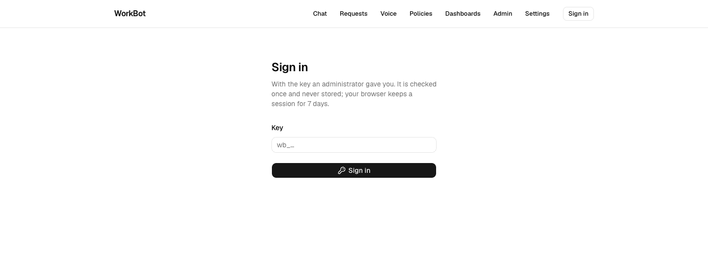 Sign in