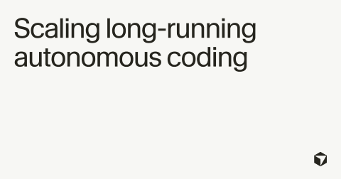 Image from the post: Cursor's agent ran for a week and built a web browser