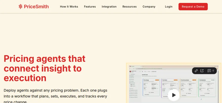 Pricesmith website