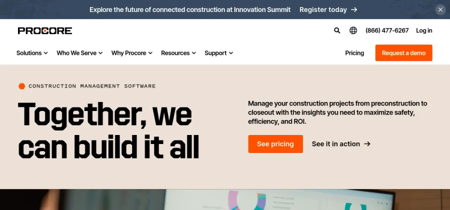 Procore website