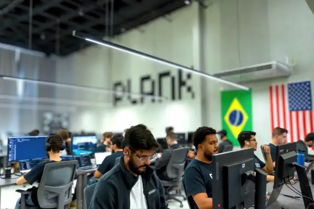 Plank engineers at work in the office